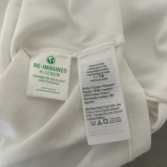 J.Crew White Puff Sleeve Tee - Picture 9 of 9